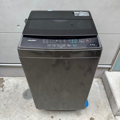 391⭐️2024年製美品セット★ハイアール冷蔵庫　コンフィ洗濯機　ブラック　黒　一人暮らしの画像