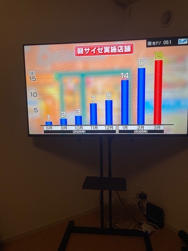 50型テレビ➕テレビ台付き