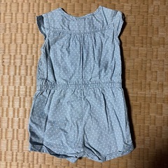 ZARA 74 水色ドットつなぎの画像