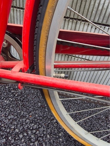自転車 赤 ママチャリ
