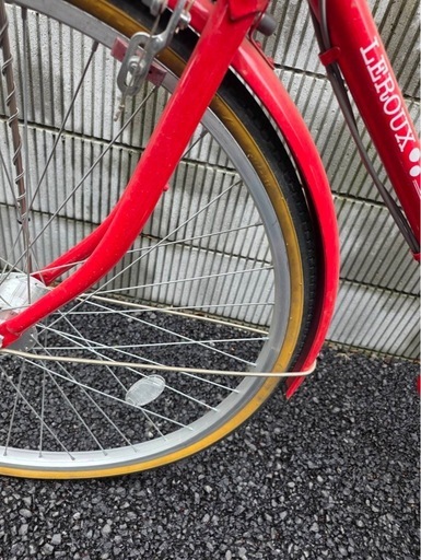 自転車 赤 ママチャリ