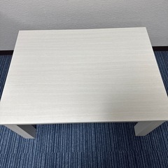 【幅80奥行き60高さ38】コタツ　テーブル　ホワイト　おしゃれの画像