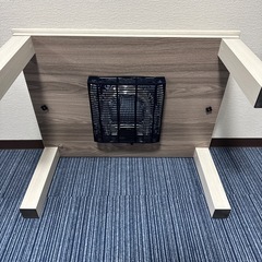 【幅80奥行き60高さ38】コタツ　テーブル　ホワイト　おしゃれの画像