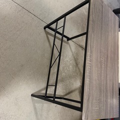 パソコンデスク 木目調 スチールフレーム 勉強机 在宅ワーク シンプルの画像