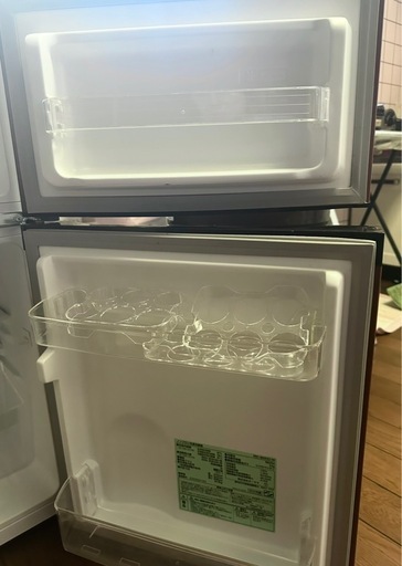 ノンフロン冷凍冷蔵庫　アイリスオーヤマ　87L