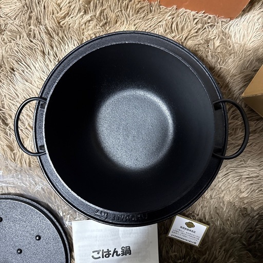 南部鉄器　岩鋳　５合炊き　鉄釜