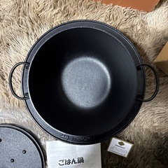 南部鉄器　岩鋳　５合炊き　鉄釜の画像