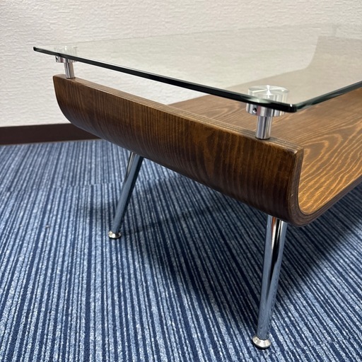 【幅88奥行き38高さ34】センターテーブル　ガラス