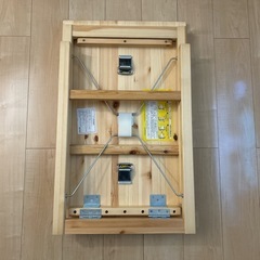 【ほぼ新品‼️】無印良品パイン材テーブル・折りたたみ式 幅80×奥行50×高さ70cmの画像