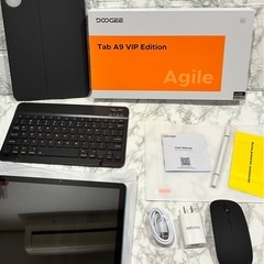 Android16 タブレット 初登場 A9 セット版 GeminiAi搭載 10インチ アンドロイド 16 12GB+64GB+2TB TF拡張 1280*800 HD画面 6580mAh+Type-C充電+OTG、高性能CPU、5GWiFi+BT5.0+GMS 5MP/8MP AIカメラ 顔認識 キーボード+ワイヤレスマウス+保護ケース+タッチペン+フィルム付きの画像