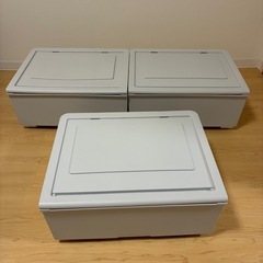 ニトリ　収納ケース　グレー　3個セットの画像