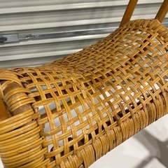 レトロ ラタン 木馬 ロッキングホースの画像