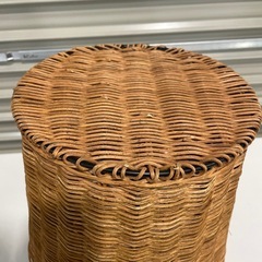 ラタン ゴミ箱 ダストボックス 屑籠の画像