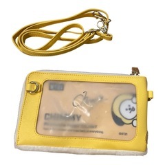 BT21 CHIMMY イエローファーポーチ スマートフォンポーチ JIMINの画像