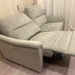 オンライン決済！【美品】3人掛けソファ　リクライニング付き　ニトリの画像