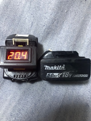 マキタ18v純正バッテリーBL1850B、中古美品２個