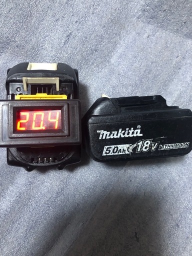 マキタ18v純正バッテリーBL1850B、中古美品２個