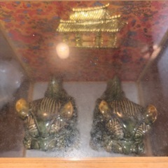 GYP0401 魔除　シーサー　沖縄観光記念　置物　ペアの画像