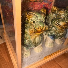 GYP0401 魔除　シーサー　沖縄観光記念　置物　ペアの画像