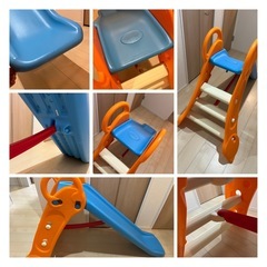 子供用すべり台とプールセット！！の画像