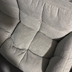 2人掛けソファ　グレーの画像