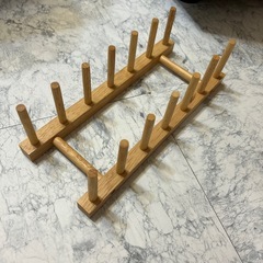 しっかりした木製ディッシュスタンド ボヌール 97385 ディッシュラック お皿 食器 収納 食器棚 キッチン 木製 天然木 ナチュラル おしゃれの画像