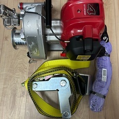 ロープウインチ ホンダエンジン PCW4000 エンジン ポータブル ウィンチの画像