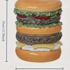 ハンバーガーオブジェ&イスの画像