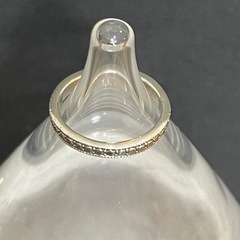 シルバーリング 15号 925 メンズ レディース ストーンデザイン 細身リングの画像