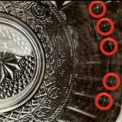 蓋付きガラスボール　キャンディーディッシュ　レトロの画像