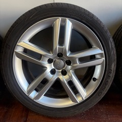 アウディA6 Sライン純正19インチバリ山レグノ付きアルミホイール☆流用可能品255/40/19の画像