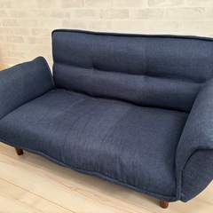 ネイビー　ソファの画像