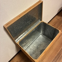 大きな茶箱　ビンテージ　　レトロの画像