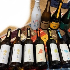 新政酒造　空瓶　No6 亜麻猫　陽乃鳥　紫八咫　迦楼羅　碧蛙　　の画像