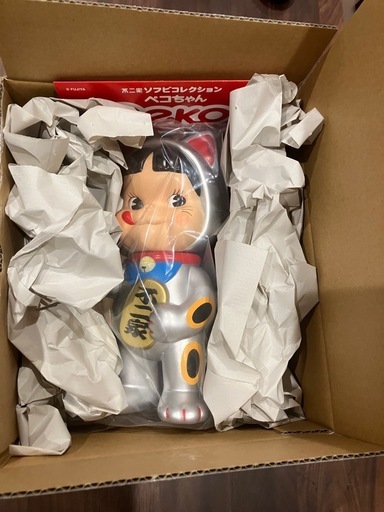 不二家ソフビコレクション　招き猫ペコちゃん （銀塗装）新品未開封　当選品　限定 不二家ソフビコレクション 招き猫ペコちゃん （銀塗装） 新品未開封 当選品