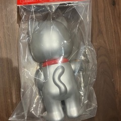 不二家ソフビコレクション　招き猫ペコちゃん （銀塗装）　新品未開封　当選品の画像