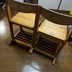 学習イス　デスクチェア　２脚の画像