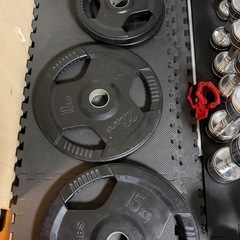 パラーラック、ベンチ台、シャフト、プレート付きの画像