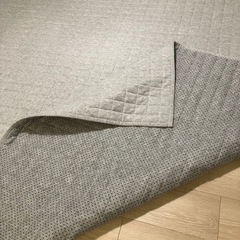 洗えるキルトラグ 200×250cm／グレー・ホットカーペット対応 の画像