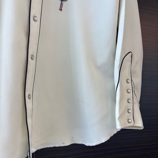 70s HbarC 刺繍ウエスタンシャツ　XLサイズ