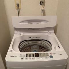 美品hisense 洗濯機の画像