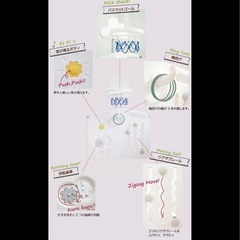 ベビーサークル ベビーゲート ドア付きバスケットゴール輪投げ付き ホワイトグレーの画像