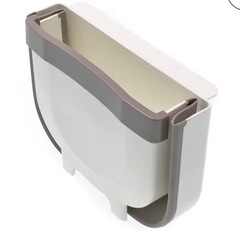 カインズ 扉に掛ける折り畳みくず入れ 小 ホワイト ごみ箱 ゴミ箱の画像