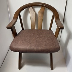 アームチェア　ダイニングチェア　回転椅子　リメイク家具の画像