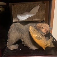 木彫りの熊の画像