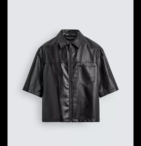 ZARA メンズ　レザー　S