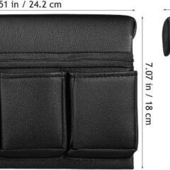 未使用 汎用 アームレスト 肘置き 収納ボックス クッション 多機能 簡単取付 PUレザーの画像