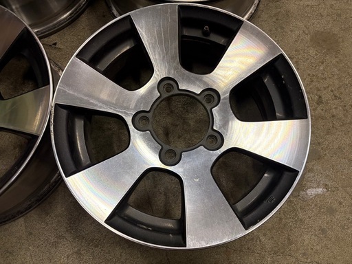 スズキ ジムニー純正アルミホイール JB23 クロスアドベンチャー 16×5.5J 5H139.7PCD+22 4本 キズあり ブラポリ