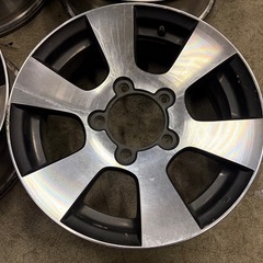 スズキ ジムニー純正アルミホイール JB23 クロスアドベンチャー 16×5.5J 5H139.7PCD+22 4本 キズあり ブラポリの画像