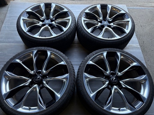 レクサス純正 LC500 21インチ純正アルミホイール 21×8.5J/9.5J+25 J数違い 4本 5H120PCD LEXUS純